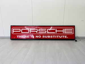 NO RESERVE Porsche Illuminated Sign (80" x 16" x 6")