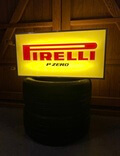 DT: Illuminated Double-sided Pirelli Sign (39" x 19" x 6")