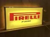 Illuminated Double-sided Pirelli Sign (39" x 19" x 6")