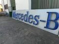 DT: Vintage Illuminated Mercedes-Benz Dealership Sign