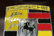 Hand Painted Billet Porsche Crest (18" x 14")
