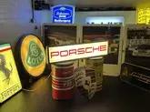  Illuminated Vintage Porsche Dealership Sign