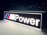 No Reserve Illuminated BMW M Power Style Sign