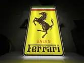  Pair of Illuminated Ferrari Sales & Service Style Signs