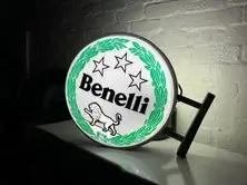DT: Authentic 1990s Illuminated Benelli Sign