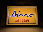 DT: Authentic Double-Sided Illuminated Ferrari Dino Dealership Sign