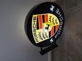 No Reserve Double-Sided Illuminated Porsche Style Sign