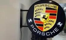 No Reserve Double-Sided Illuminated Porsche Style Sign