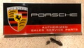  Original Illuminated Vintage 1980s Porsche Dealership Sign