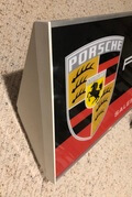 DT: Original Illuminated Vintage 1980s Porsche Dealership Sign